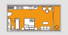 长江黄金五号游轮行政标准房图片