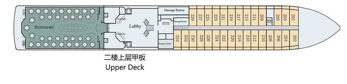 星际阿波罗游轮二楼上层甲板