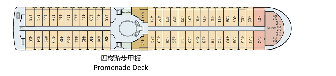 星际阿波罗游轮第4层甲板图片