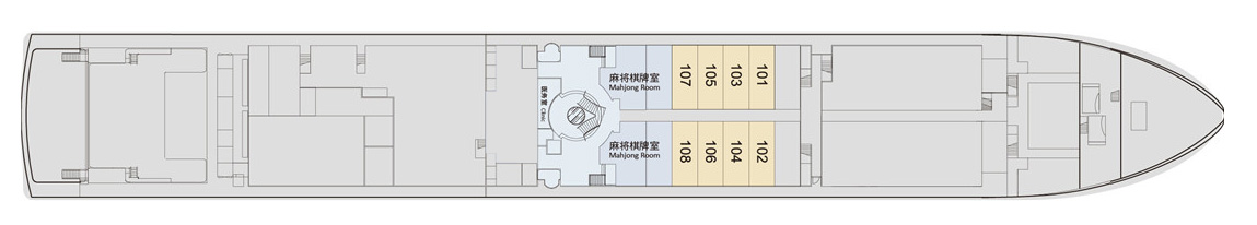 长江神话号游轮第1层甲板图片