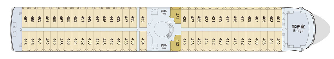 长江神话号游轮第4层甲板图片