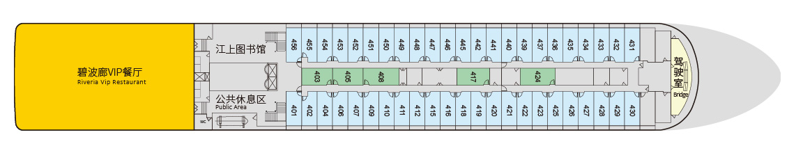 世纪绿洲号游轮第4层甲板图片