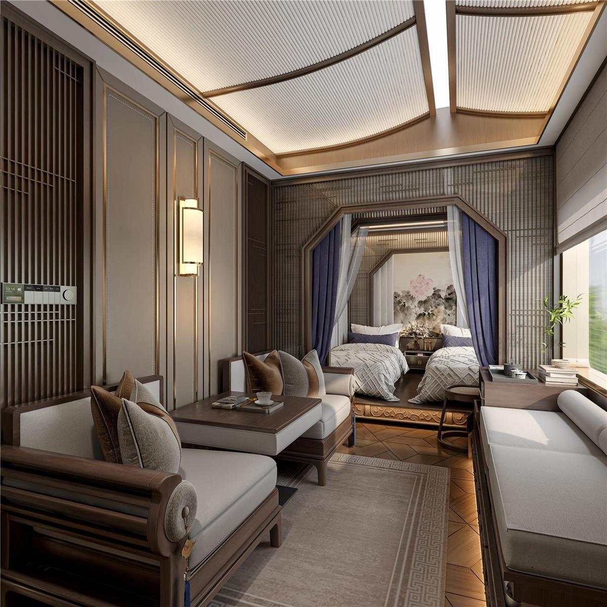 锦绣天府号锦塌房间