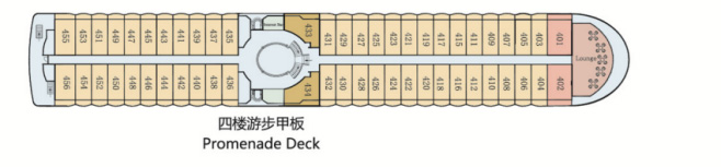 星际领航号游轮第4层甲板图片