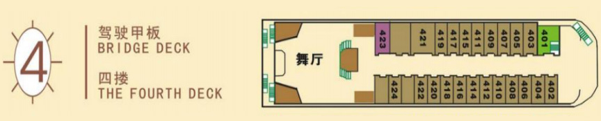总统2号游轮第4层甲板图片