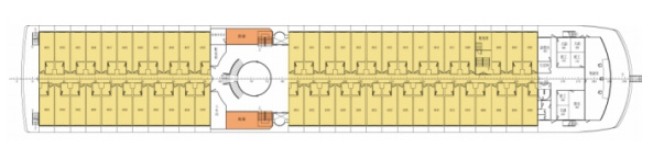 华夏二号游轮第4层甲板图片