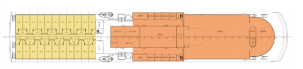 华夏二号游轮第5层甲板图片
