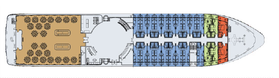 华夏五号游轮第2层甲板图片