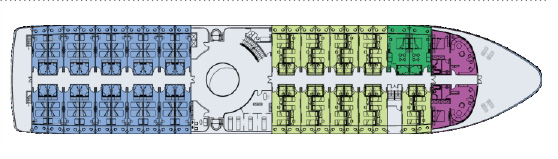 华夏五号游轮第3层甲板图片